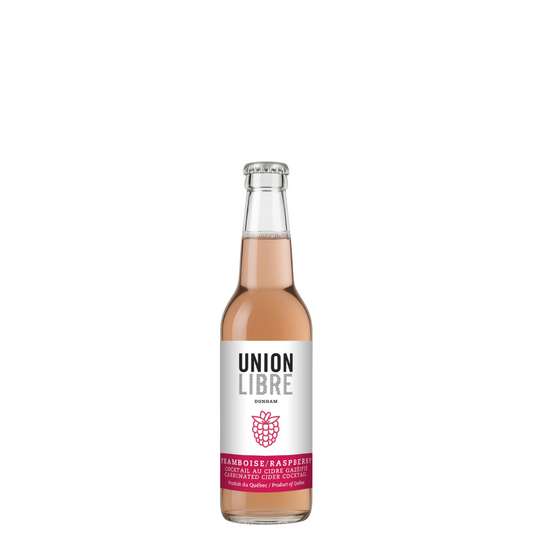 Cocktail au cidre gazéifié - Framboise